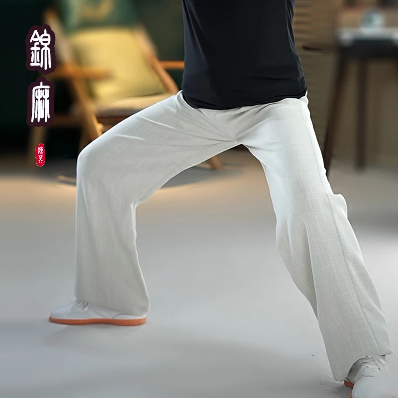 【夏季裤子】陈英2025年夏季男女素棉锦麻武术八段锦练功灯笼裤