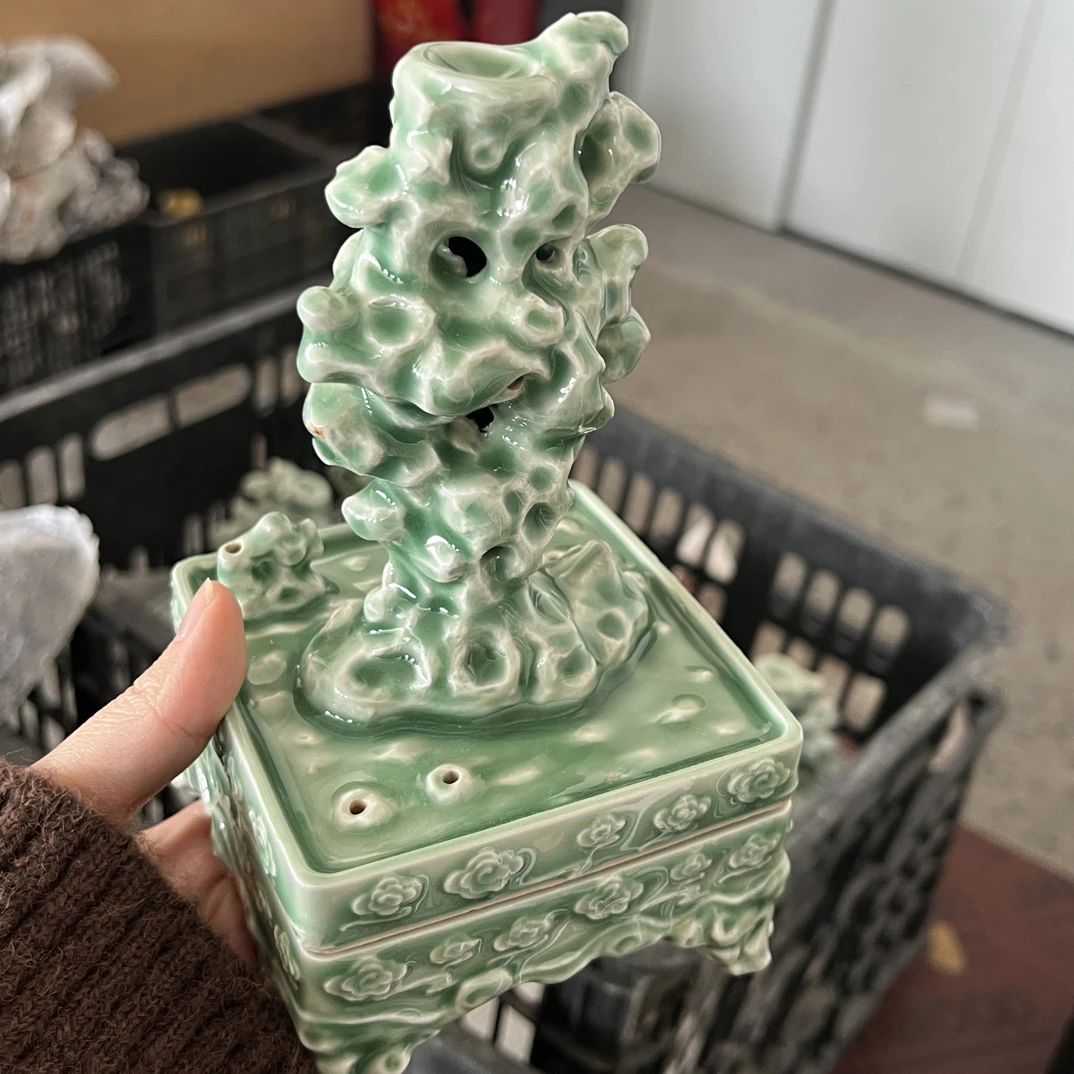 小米茶器云间青瓷太湖石梅子青香炉