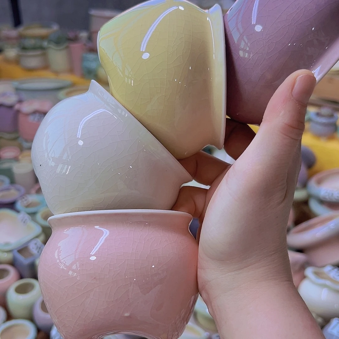 陶瓷花盆当场满12包邮