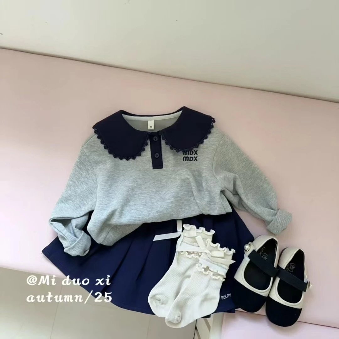翻领卫衣女休闲风长袖韩版