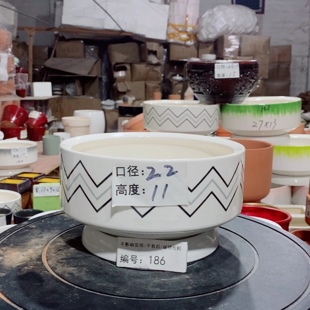 微瑕花盆-186-口22×11-1个
