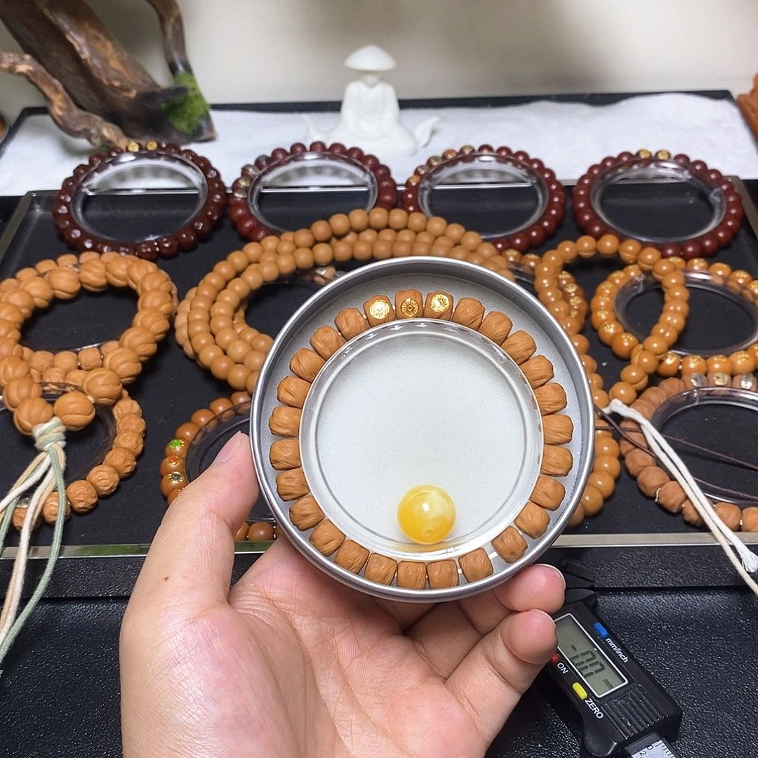 猴头核桃手串三标鬼印尺寸9左右全品024号