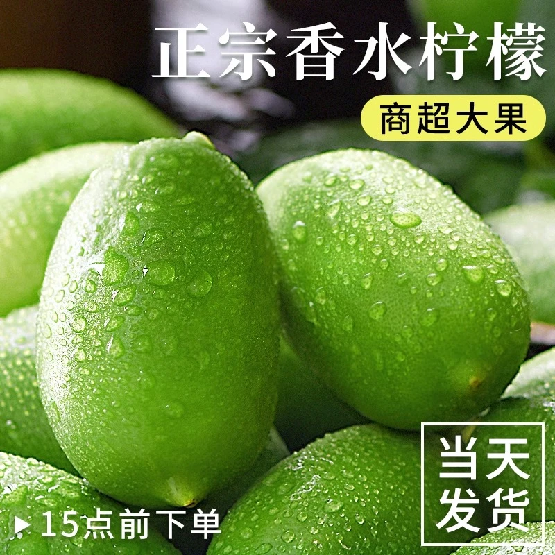 正宗海南香水柠檬当季新鲜水果一级果爆香型奶茶店专用安岳柠檬