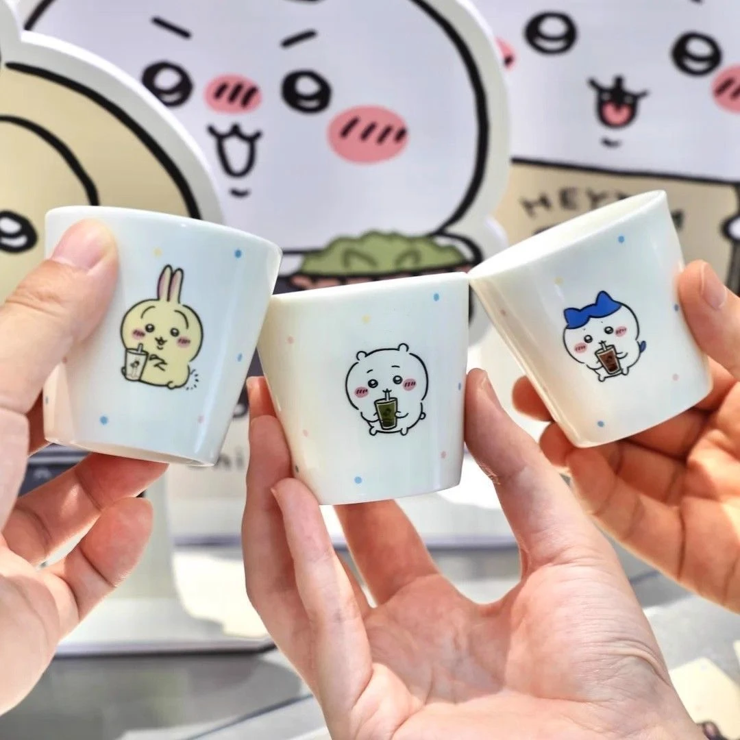 chiikawa吉伊卡哇乌萨奇mini陶瓷高颜值小酒杯小八咖啡牛奶马克杯