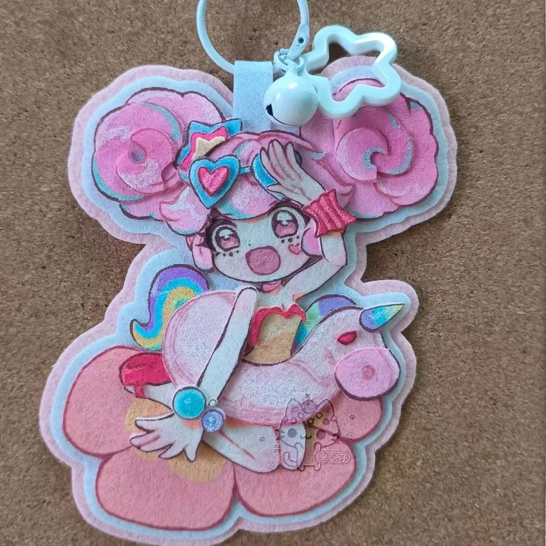 小红书同款王者荣耀瑶不织布挂件装饰钥匙扣包包挂件高颜值情人节