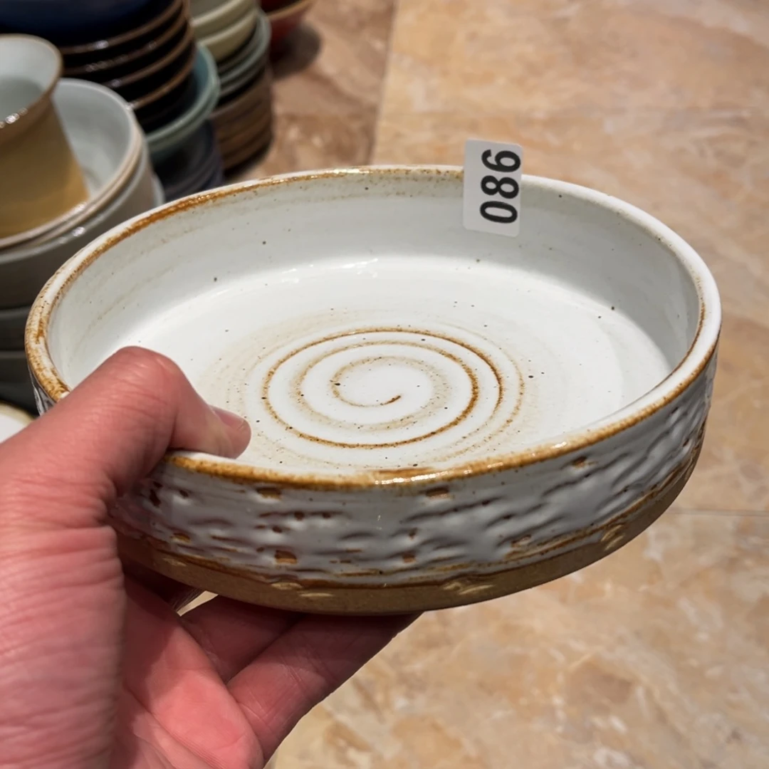 瓷片向*86白马点直身盘1个