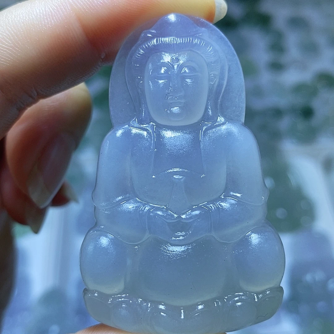 定制翡翠未镶嵌翡翠吊坠