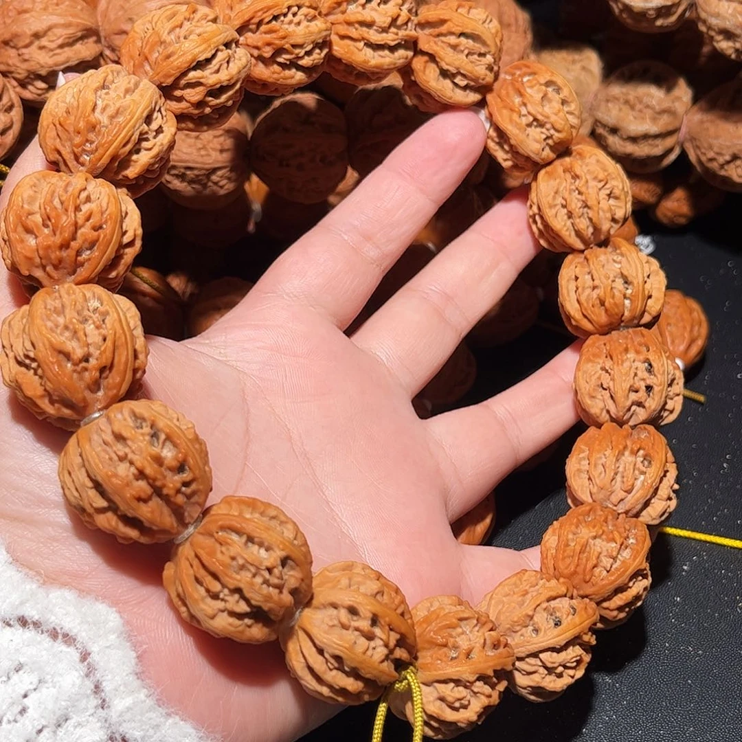 手串文玩核桃京八棱25白茶