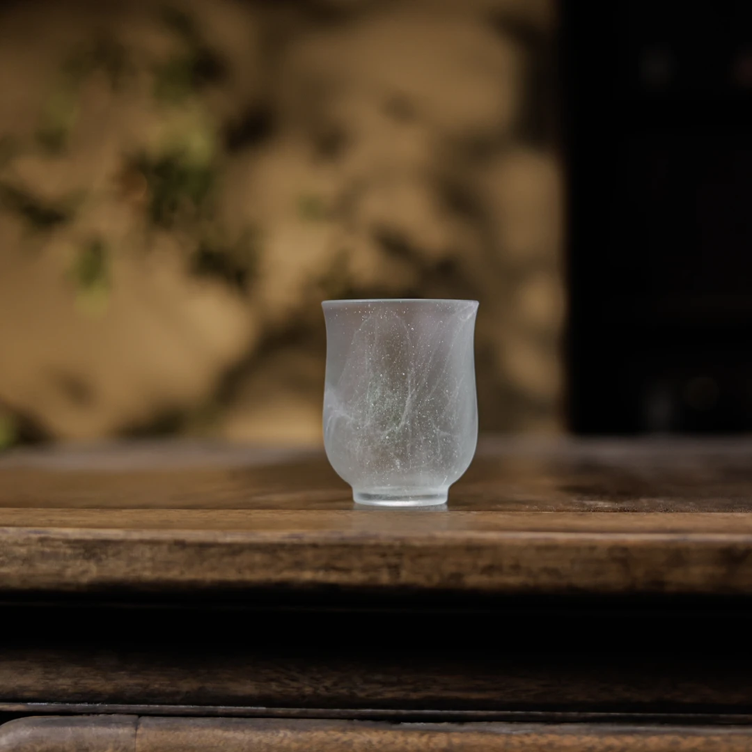 【陶珊居】粉彩闻香杯-冰白色 容量150ml 8.5cm 6.5cm（琉璃S0620）