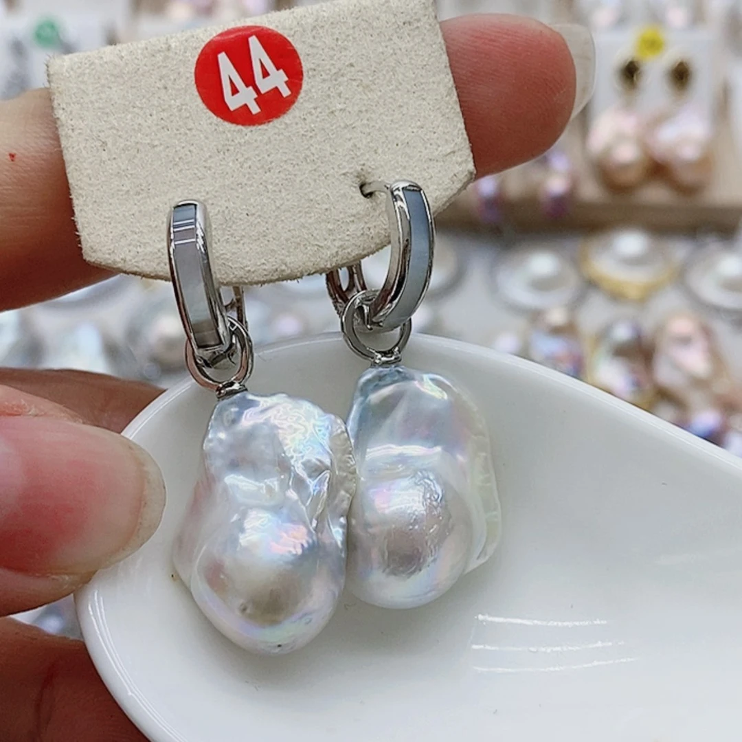 【闪购商品】淡水珍珠耳饰银S925镶嵌