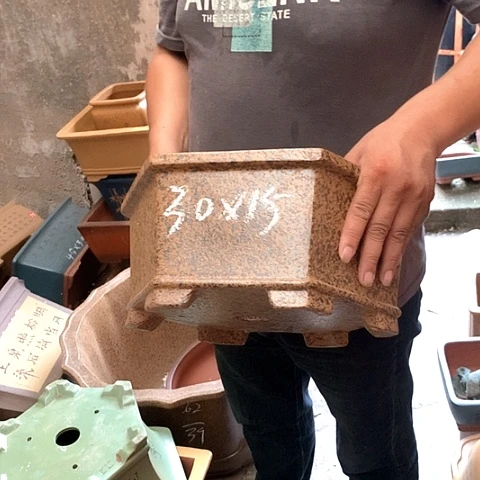 紫砂花盆手工制作