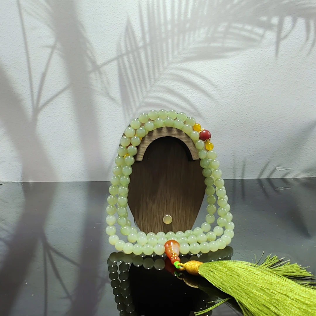 N和田玉108项链（纯手工）0081