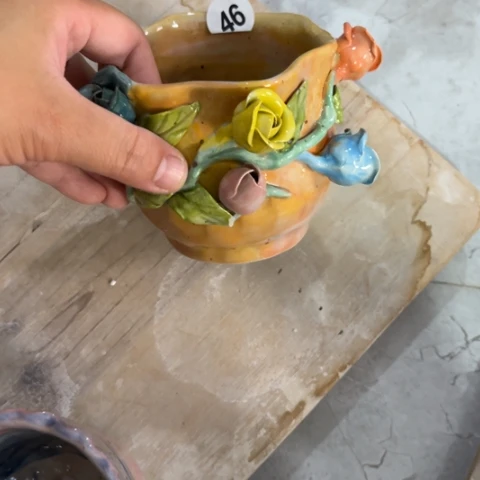 碗瑕疵手工手捏咖啡杯壶承碗盘