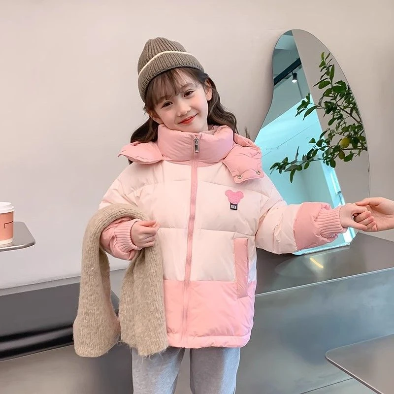 童泰【断码羽绒服】女童加厚2025新款小女孩时尚休闲冬装中大童冬