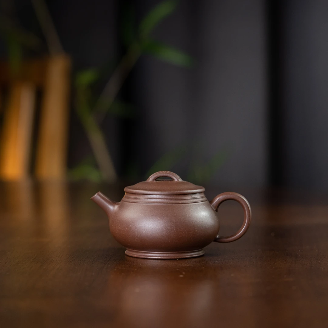 珽珽茶器【范家壶庄】吉金·鼎尊 蒋梦迪制 紫泥 150cc 家用紫砂壶