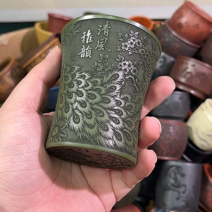 茶杯紫砂全手工紫砂主人杯