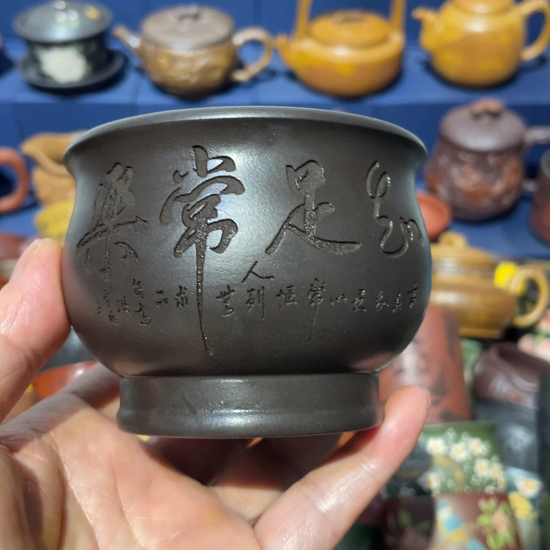 原矿紫砂手工主人杯