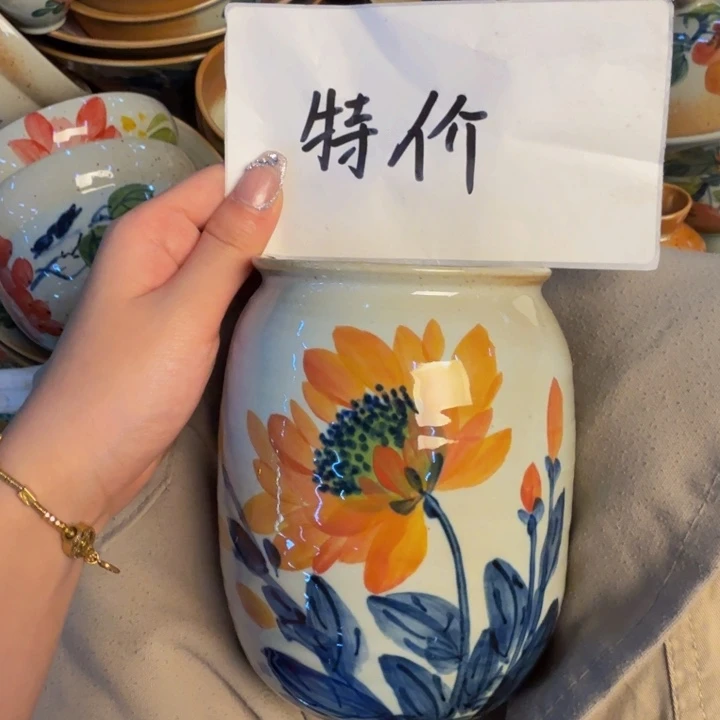 瓷片景德镇陶瓷手工手绘