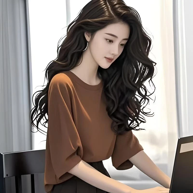 新款修身显瘦法式气质冷淡系衬衫高级感灰色宽松百搭小上衣女夏季