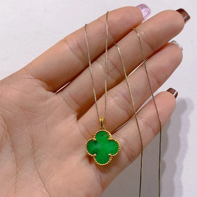 【闪购商品】颈饰18K金镶嵌翡翠