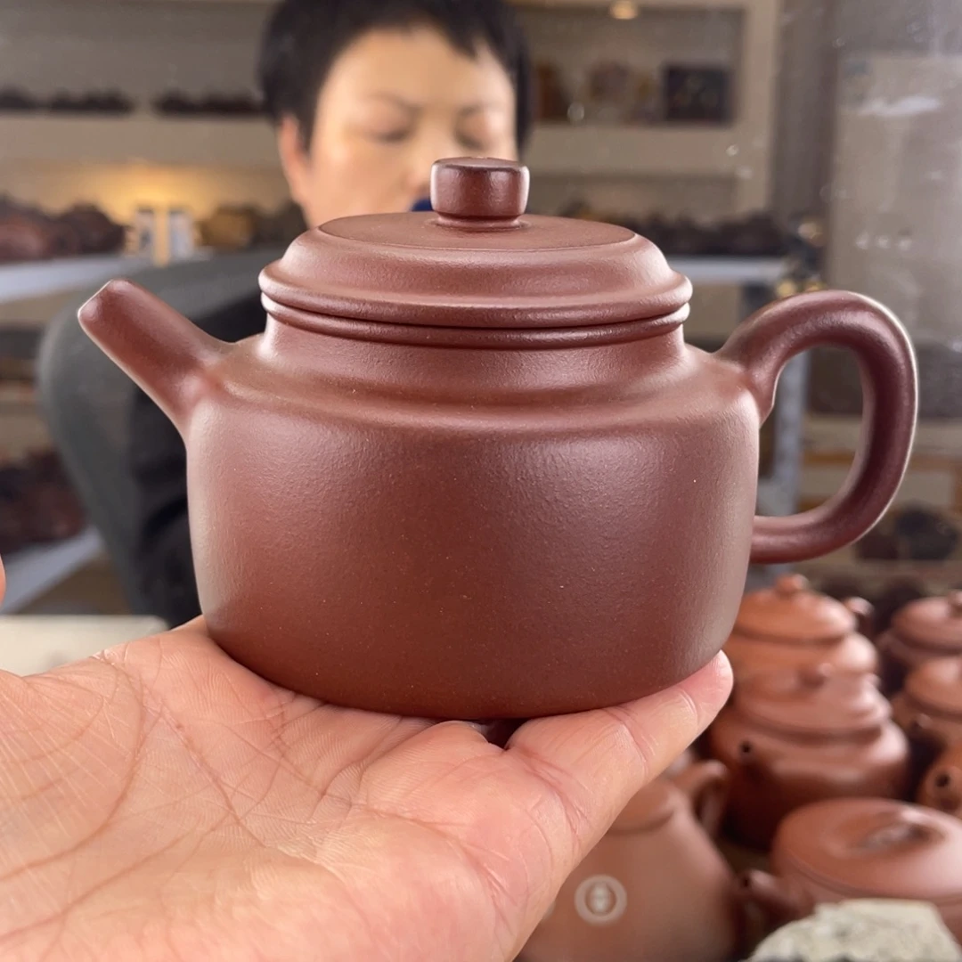 紫砂茶壶红皮龙全手工徳钟150cc