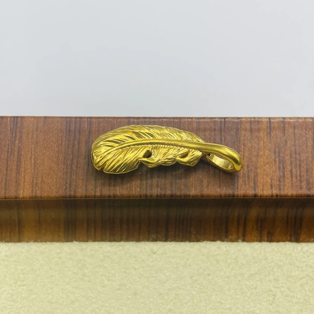 吴芳芳黄金足金999羽毛通孔DP0230-0280