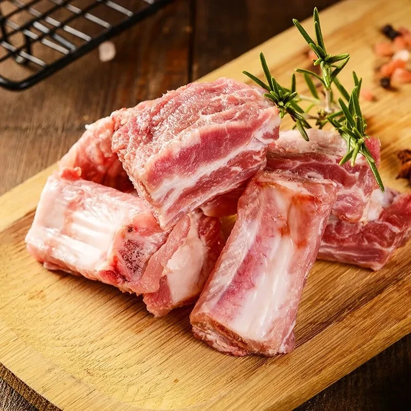 猪排猪肉[皖南土猪肋排]正宗土猪肋排整块切段含30%脊骨含量不含脆骨肋排4斤装*顺丰包邮