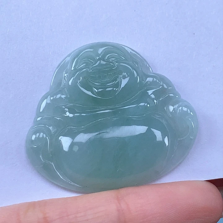 颈饰未镶嵌翡翠佛公吊坠