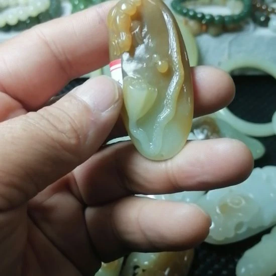 和田玉未镶嵌吊坠(不含链)