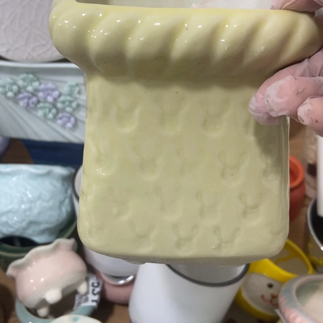 红陶高温陶瓷花盆