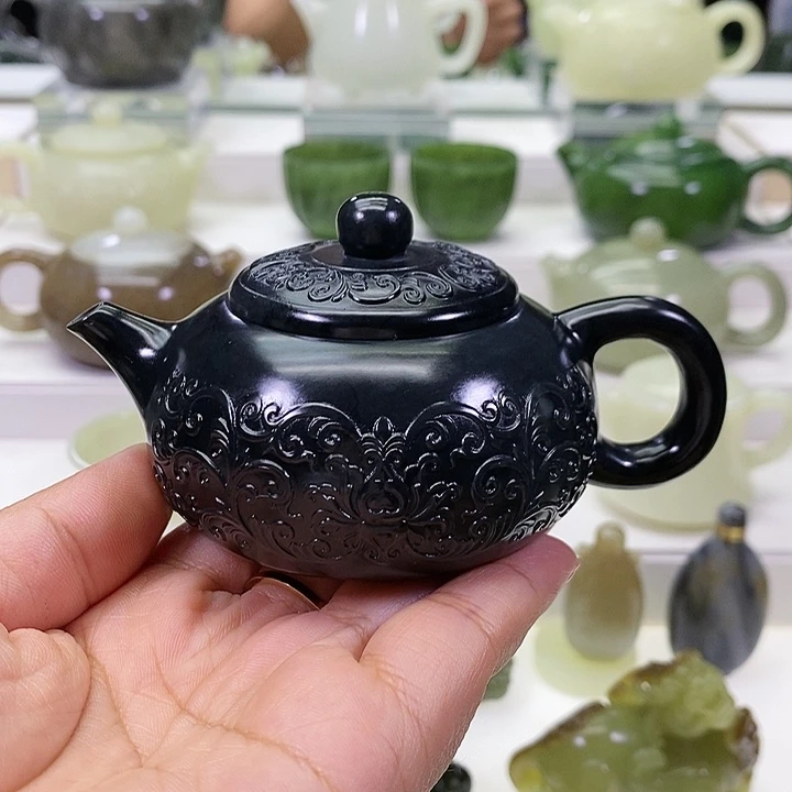 未镶嵌和田玉挂件茶壶