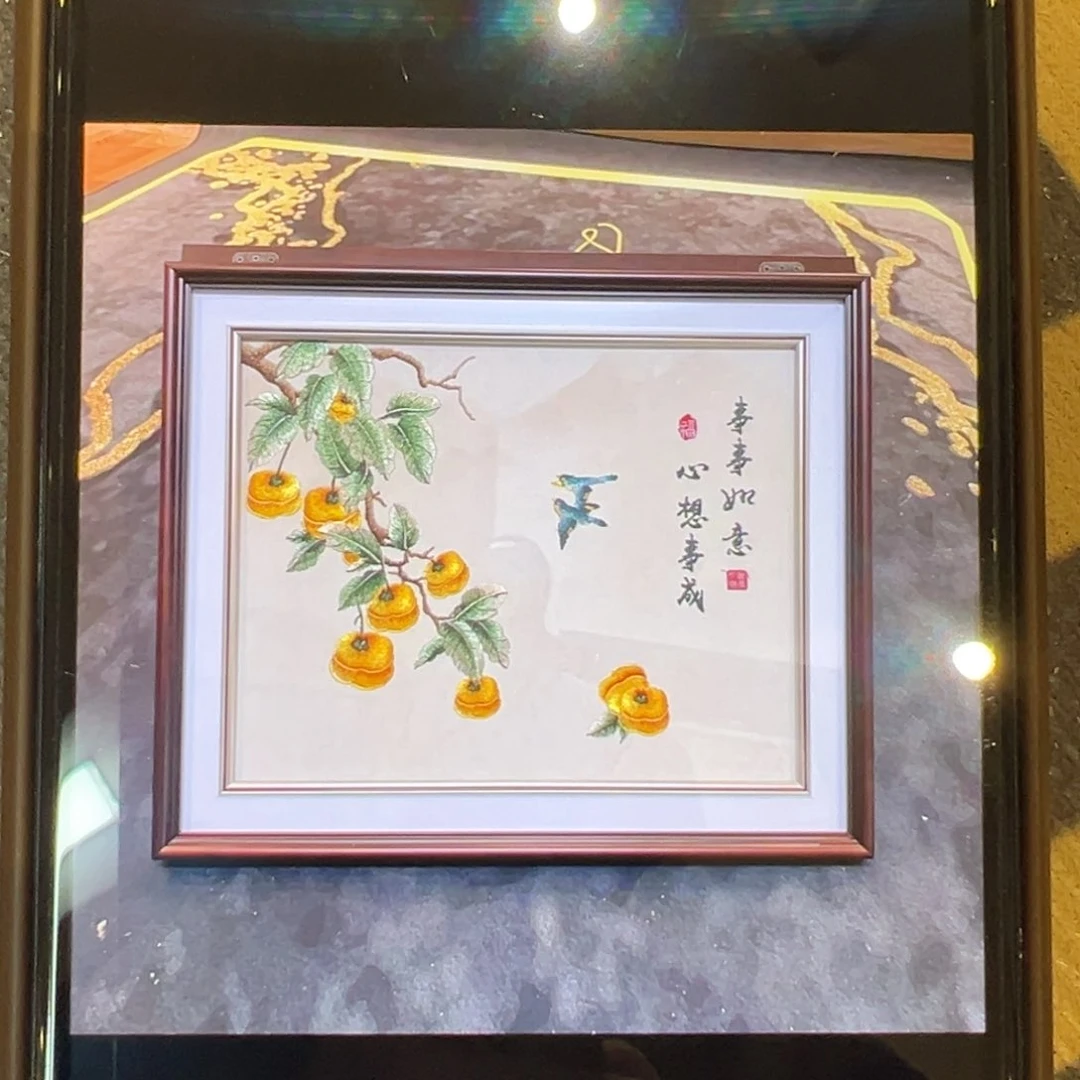 横款原图原框，不安装