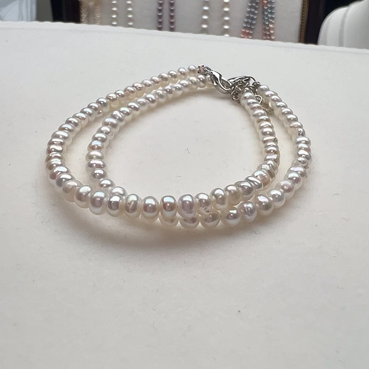 钛钢手绳淡水珍珠