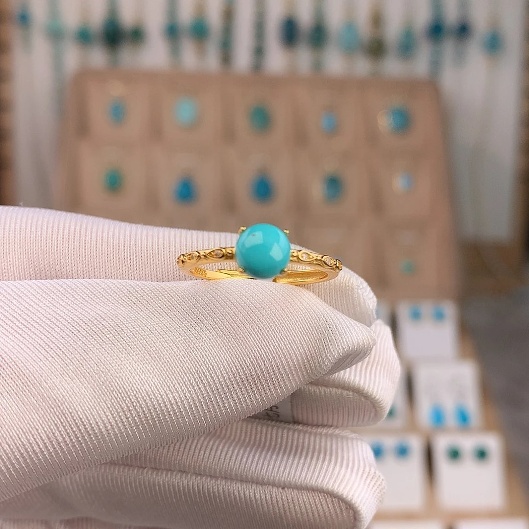 绿松石未镶嵌戒指