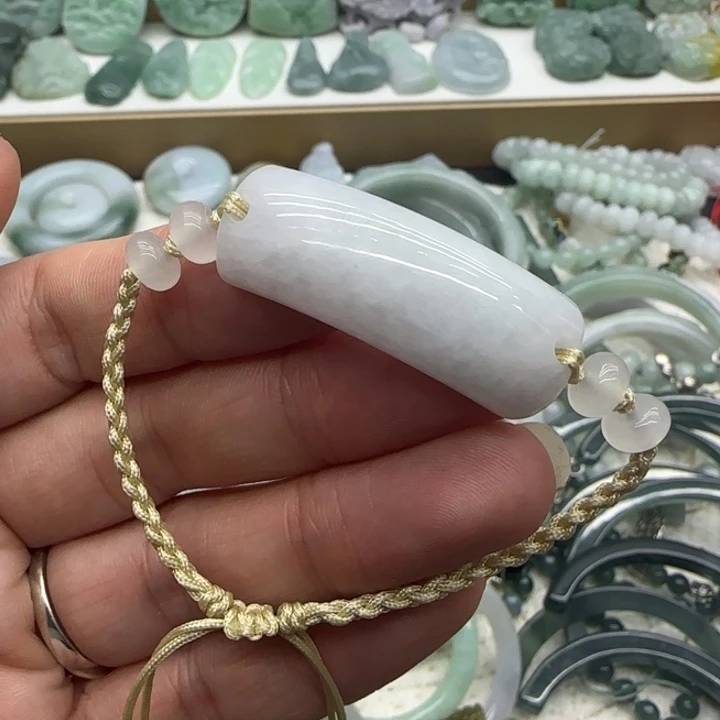 翡翠未镶嵌手链手牌