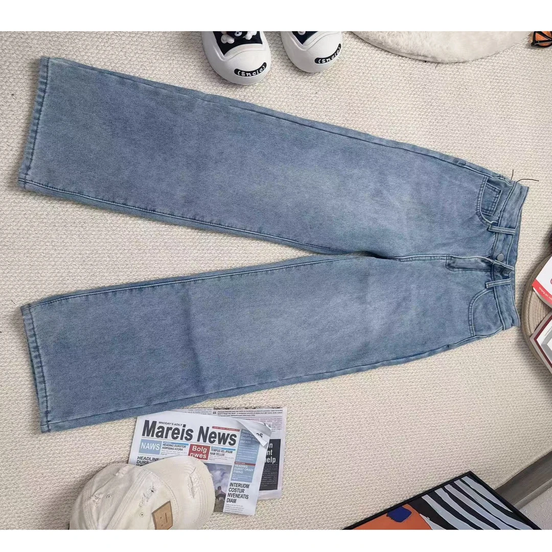 【蟹蟹推荐】2024秋季新款加绒加厚牛仔裤7898