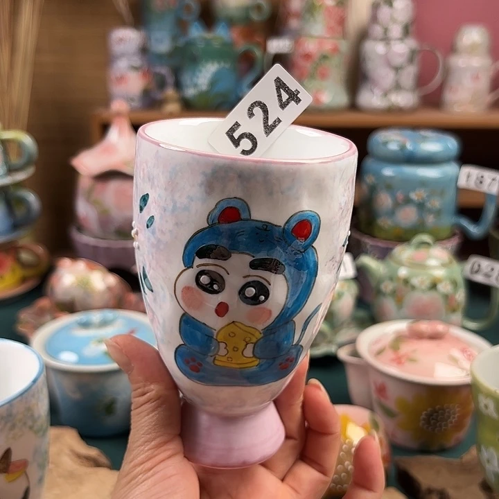 杯景德镇陶瓷手绘作品524