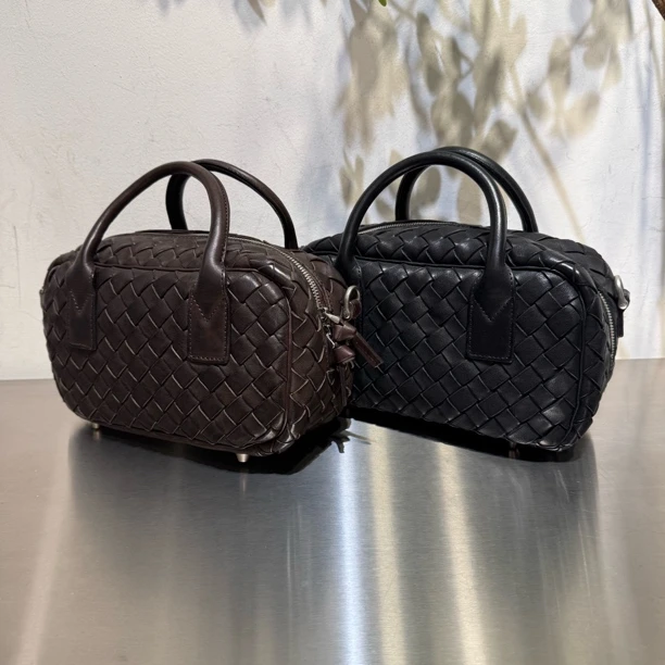 广州包黛高端定制系列原创设计手工编织重工水洗复古小方包