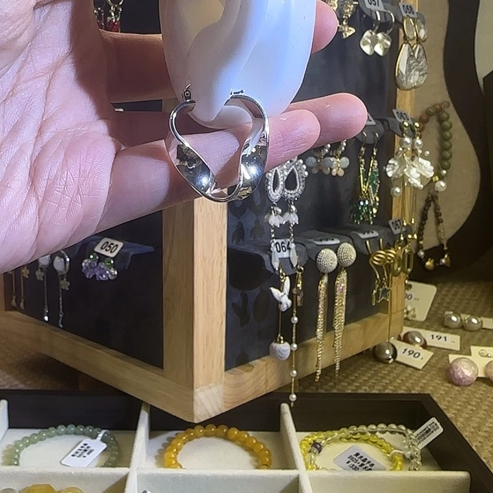铜合金合金仿珍珠耳圈