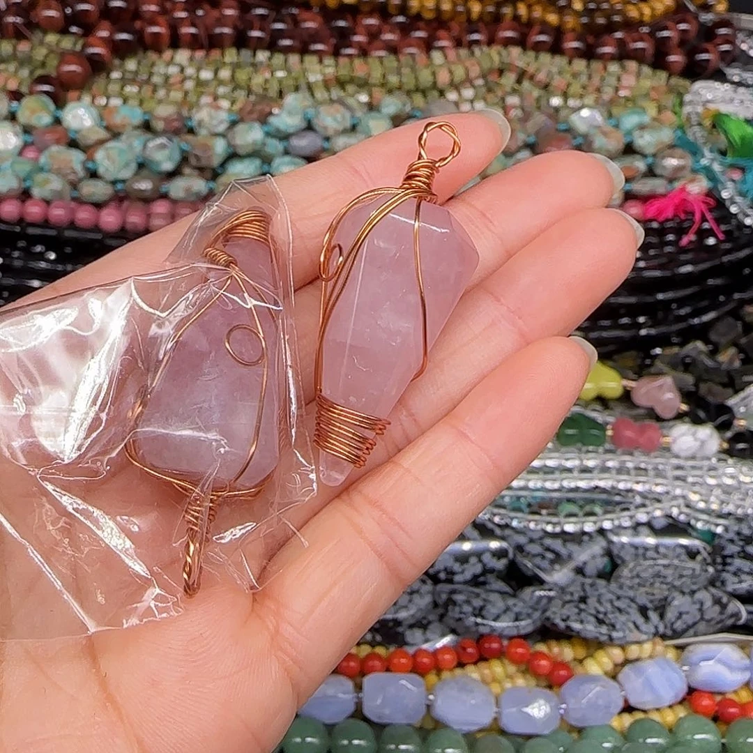 玛瑙/玉髓合金珠宝半成品马粉吊坠一个