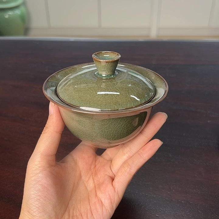 龙泉云间青瓷小米茶器