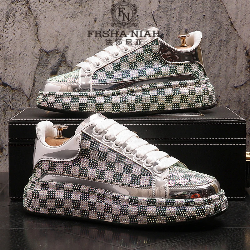 【轻奢板鞋】法莎尼亚男士休闲鞋2025秋冬季新款增高厚底防滑潮牌鞋