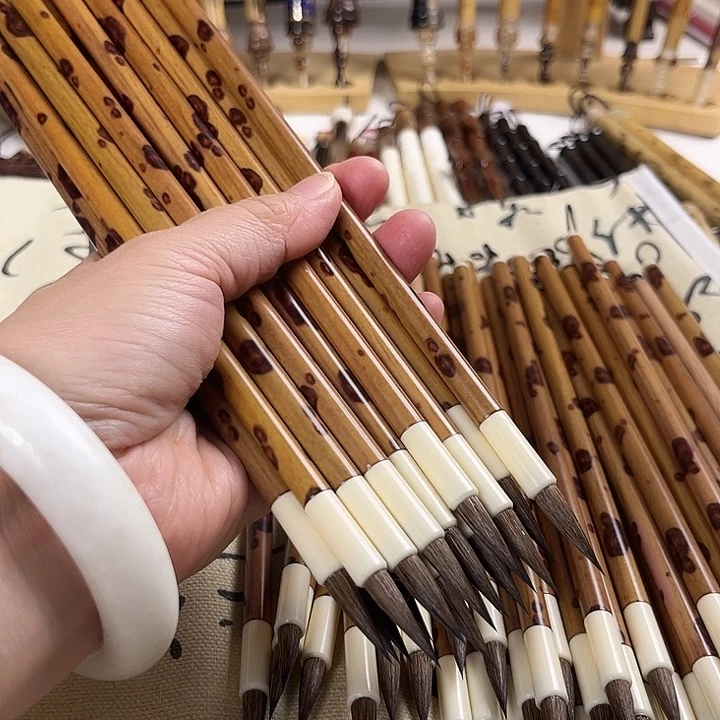 仿竹杆三副毛小楷21支