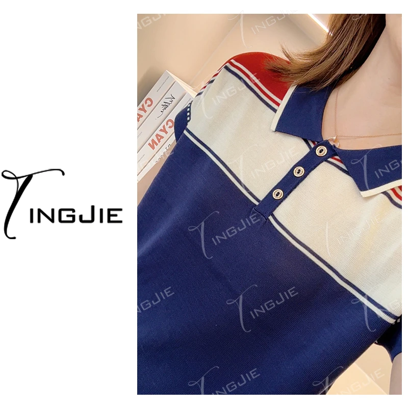 婷姐撤柜款-B2857夏季短袖针织上衣