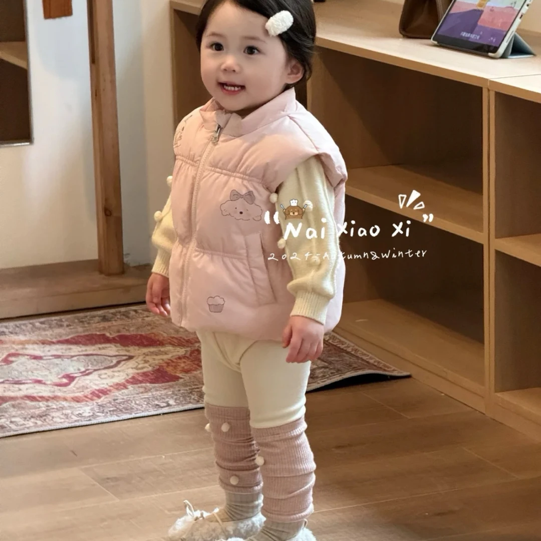 25秋冬新款  自制杏粉球球打底裤（现货