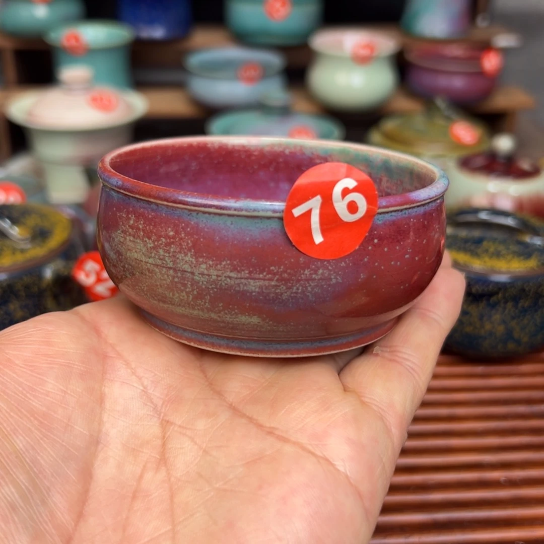 手工制作钧窑茶器