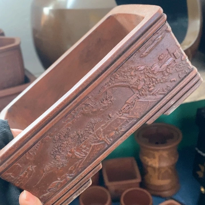 蜜安罐瓷香炉锡茶则