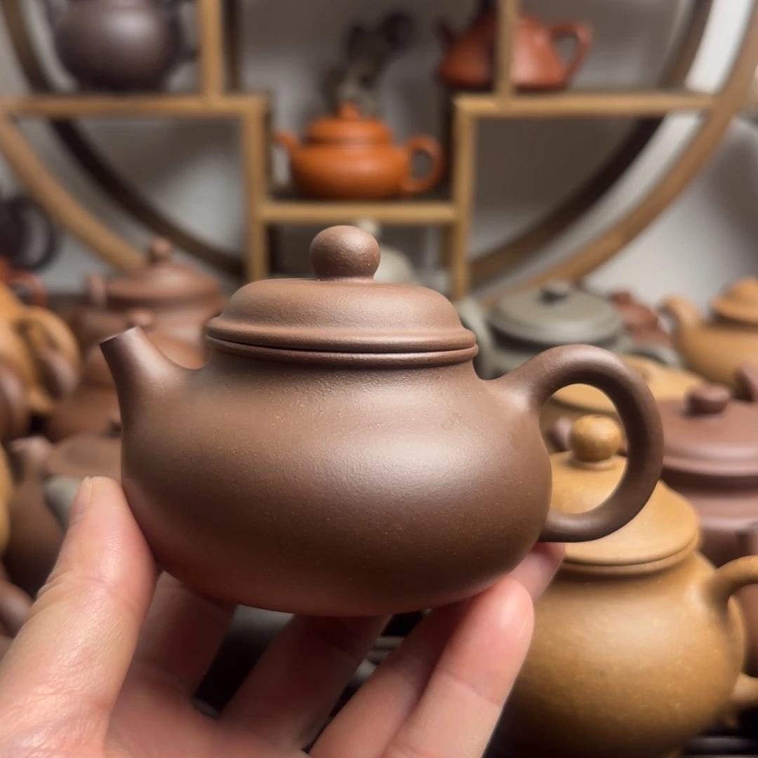 紫砂茶壶容天200cc台西嫩底槽清
