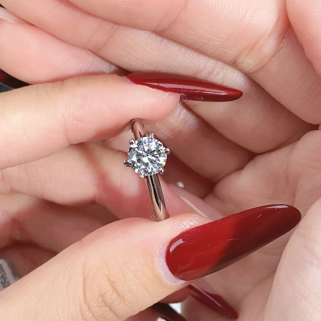 实验室培育钻石铂Pt950镶嵌ʚ****