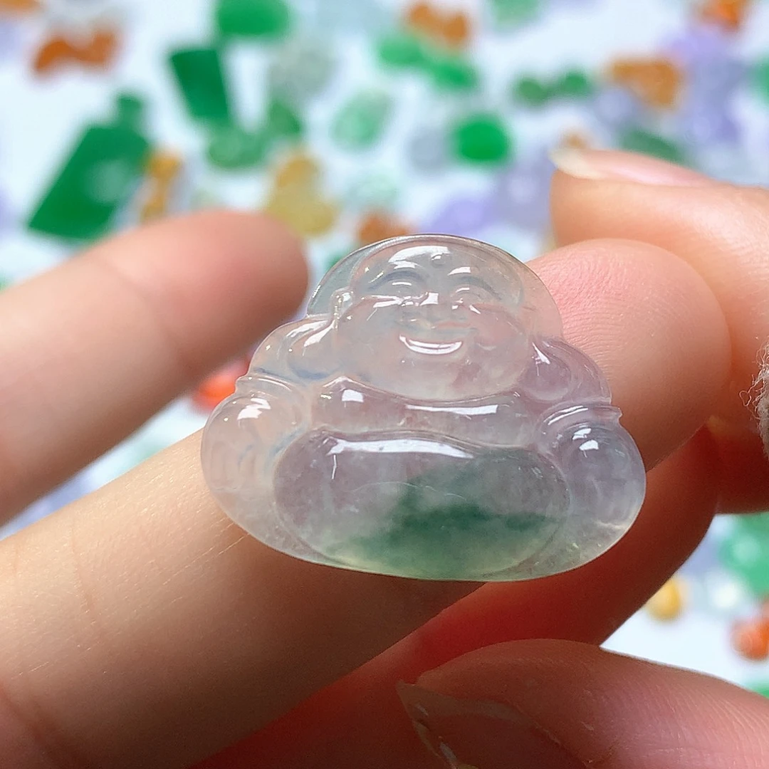 颈饰未镶嵌翡翠佛